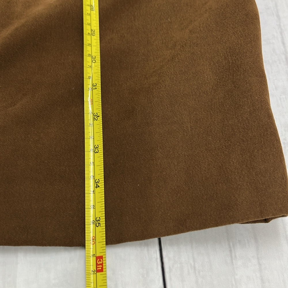 Vintage 220 Hickory Suede Feel Polyester Button-up Jacket Brown est SZ: M - Picture 4 of 5